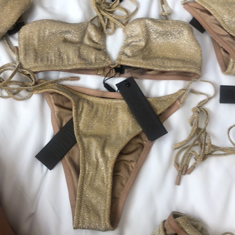 Triangl Swimwear Gold Bikini